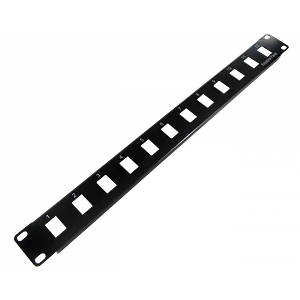 Patch Panel 1U, 12 Puertos, Vacío
