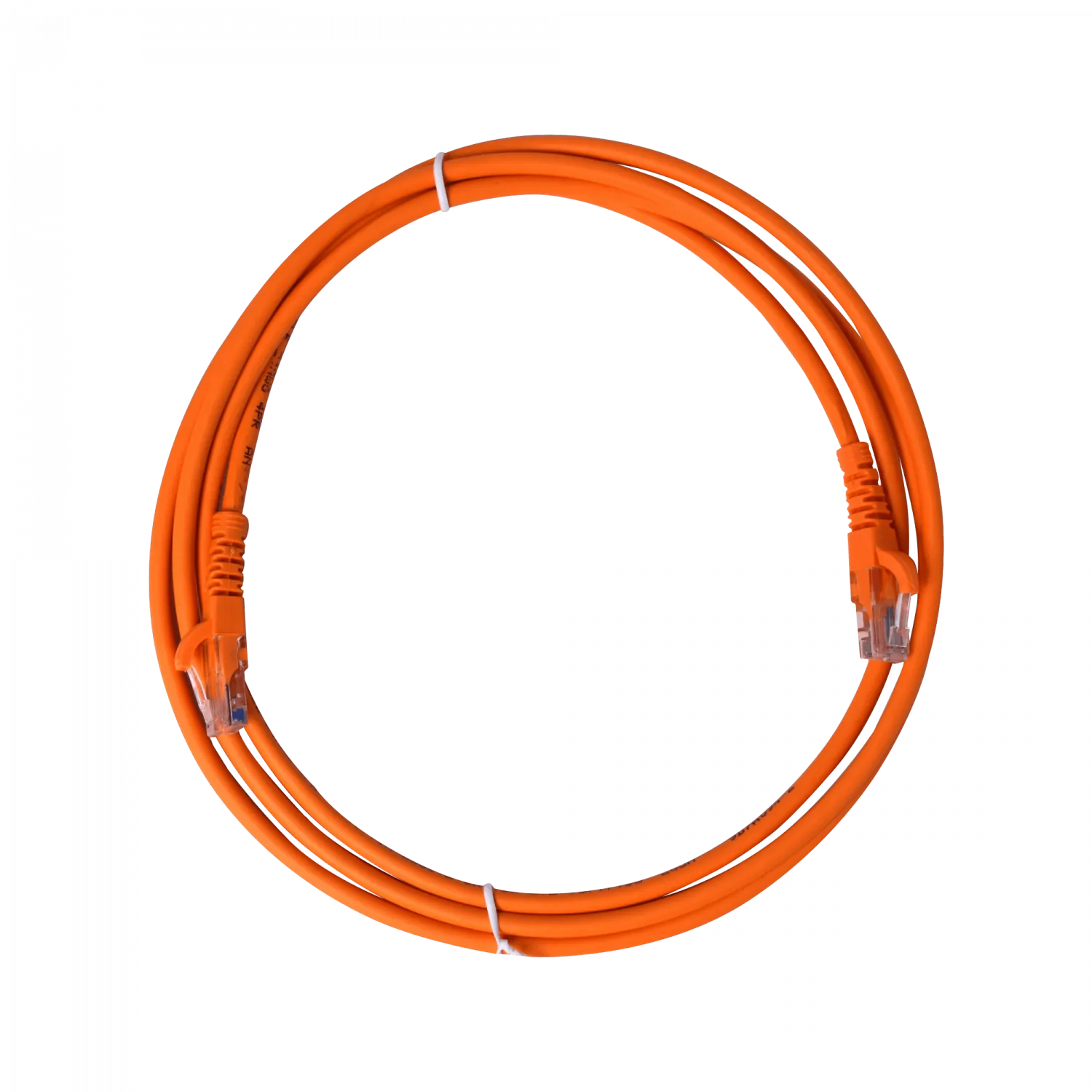 Cable Patch Cruzado Cat5e 2mt Naranjo U/UTP CrossOver 568A/568B 1