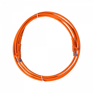 Cable Patch Cruzado Cat5e 2mt Naranjo U/UTP CrossOver 568A/568B