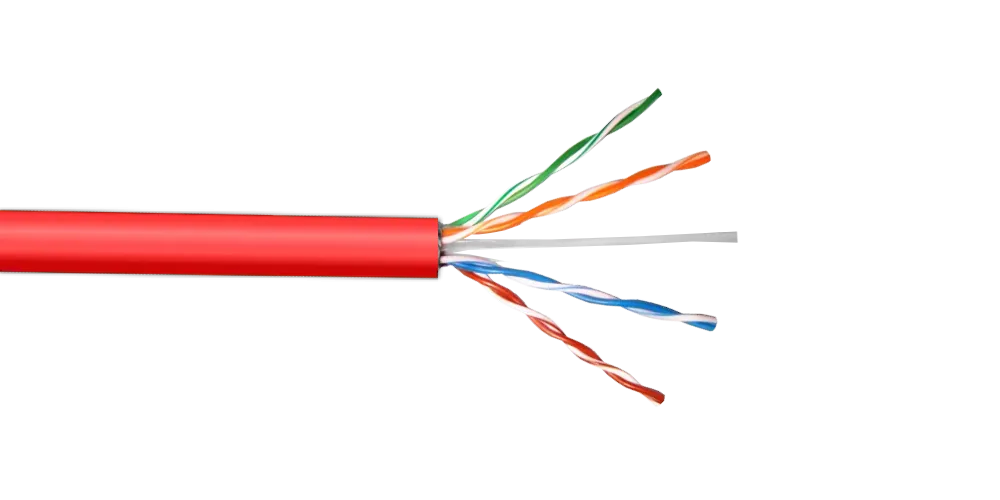 Caja Cable  Cat5e UTP Rojo 305mt Unifilar Cobre 1