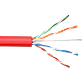 Caja Cable  Cat5e UTP Rojo 305mt Unifilar Cobre - Miniatura 1