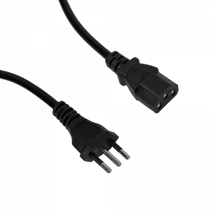 Cable 1,8mt 3x0,75mm2 Chile-C13 6A Cable Poder CEI23-16-VII 180cm Aleacion