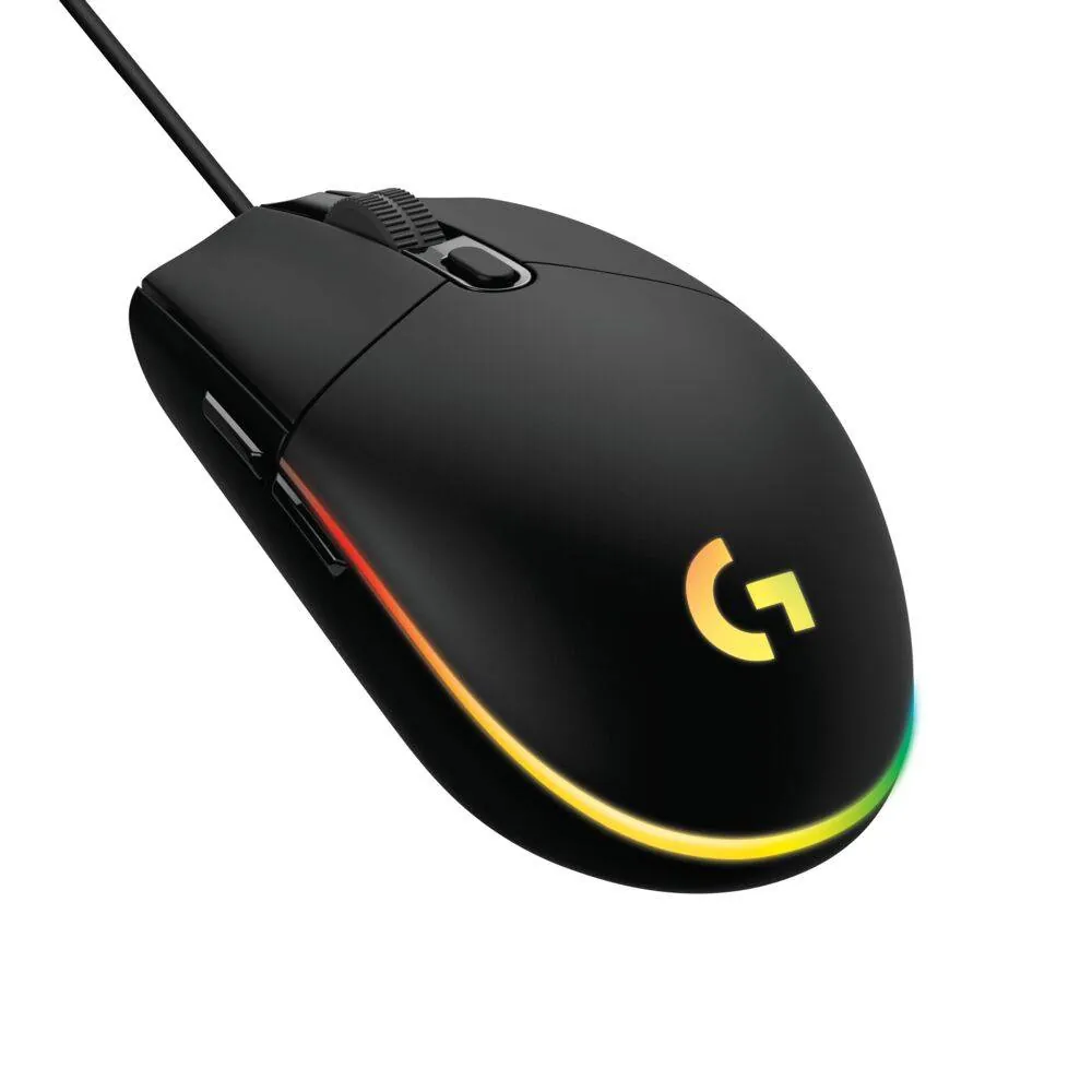 Mouse Gamer Logitech G203 RGB LIGHTSYNC, 6 botones programables, 8.000 DPI, Black 1