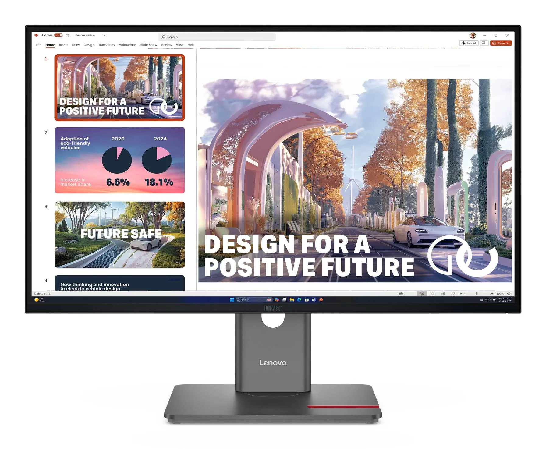 Monitor Plano Lenovo ThinkVision P27QD-40 27
