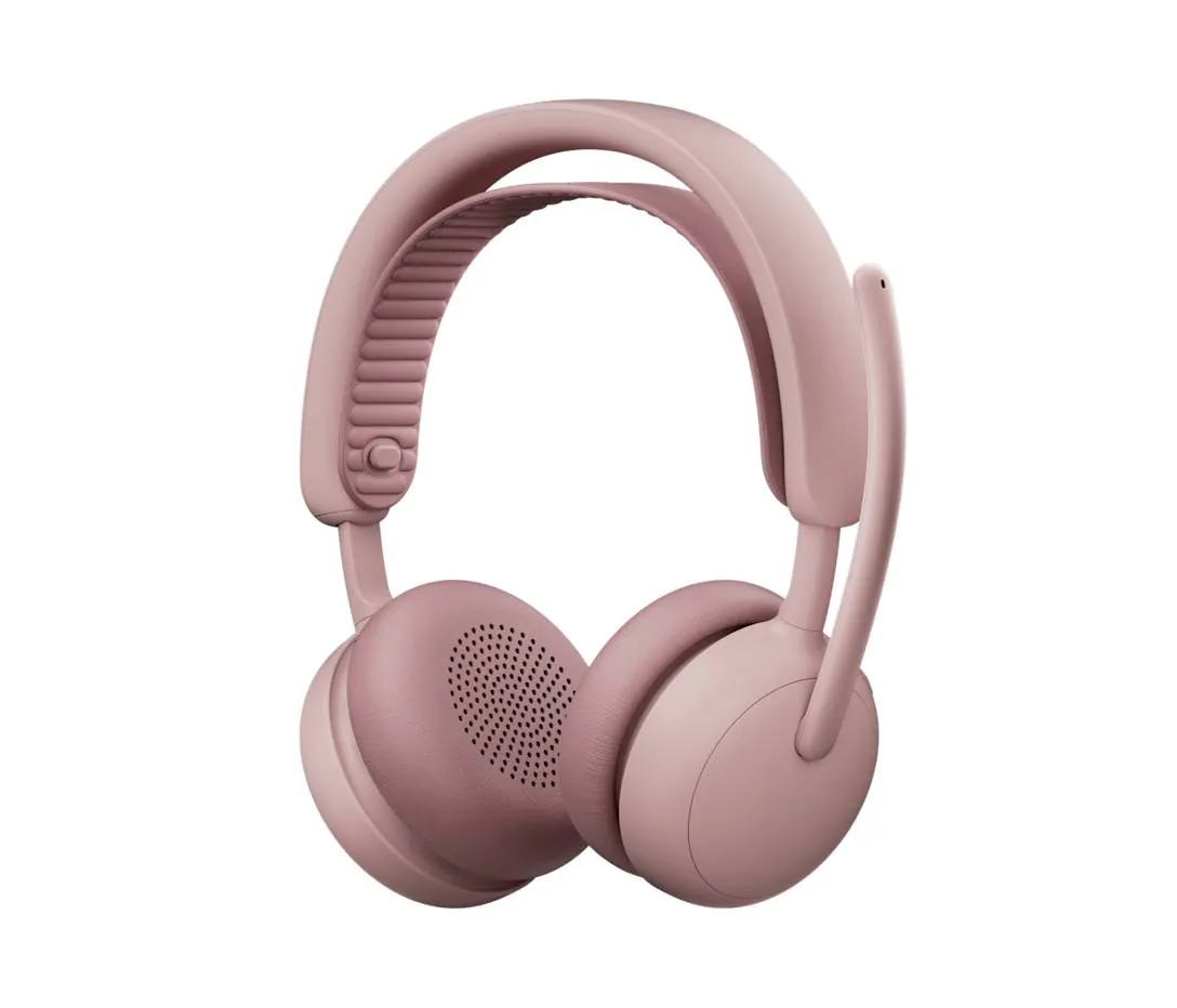 Audífonos Logitech Zone Wireless Bluetooth Rose con Diseño Elegante para Oficina y Trabajo Híbrido 1