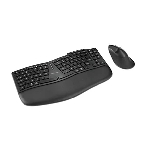 Combo teclado y mouse Kensington Pro Fit Ergo KM675 inalámbrico ergonómico oficina