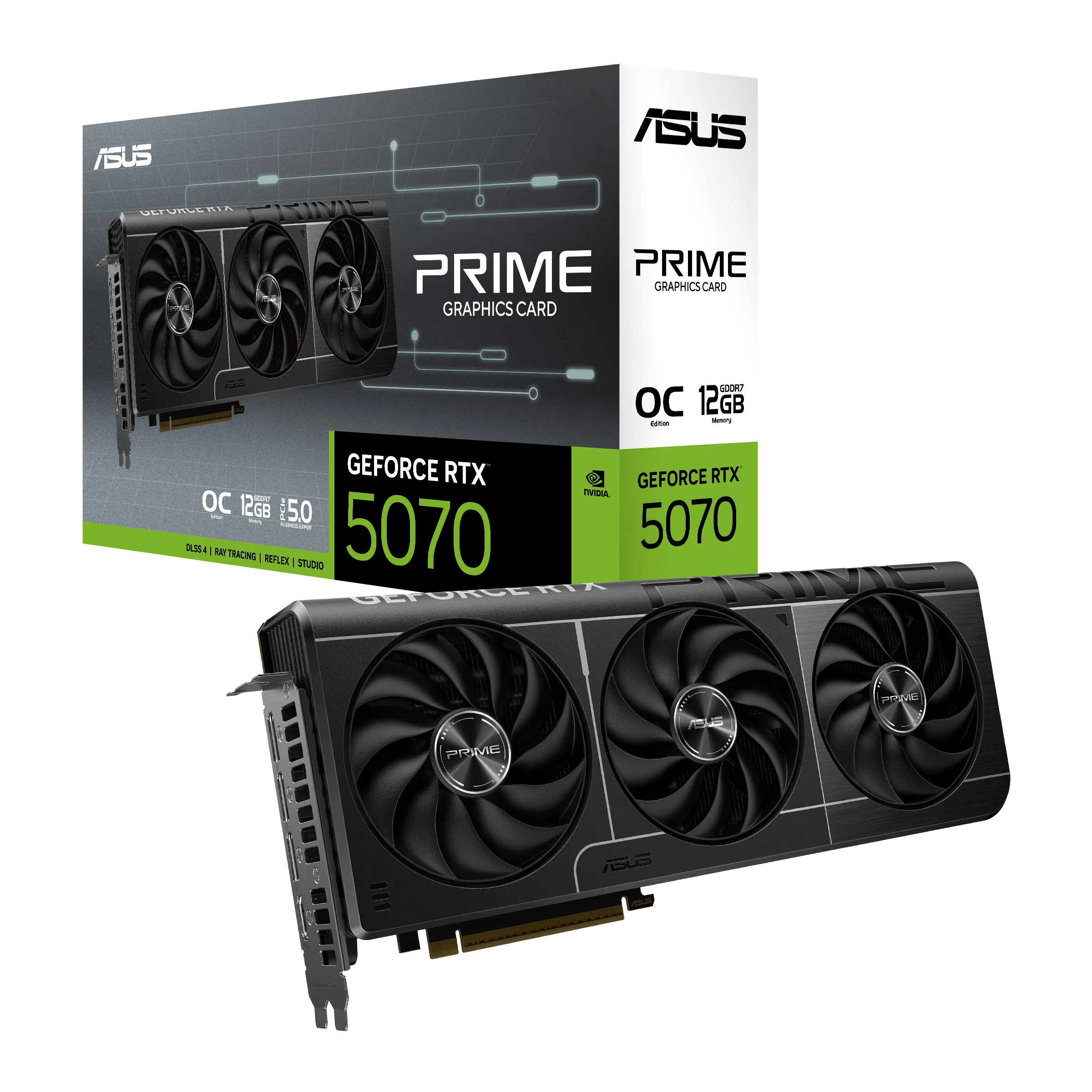 Tarjeta de Video ASUS PRIME NVIDIA GeForce RTX 5070 OC Edition, 12GB GDDR7, 192-bit, 1005 AI TOPs 1