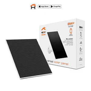 Panel Solar Nexxt NHC-SP61W 6W USB-C IP66 Exterior Cámaras Seguridad Energía Continua