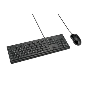 Kit Teclado y Mouse Kensington KM100 EQ USB Español con Cable y Resistente a Derrames