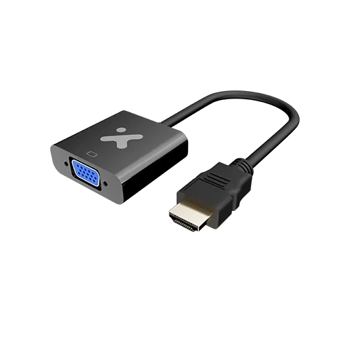 Adaptador HDMI (M) a VGA (H) Xtech XTC-384, Negro 1