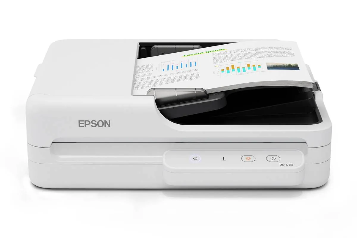 Escáner Epson DS-1730 A4 1200 DPI con ADF Dúplex Alto Rendimiento Oficina 1