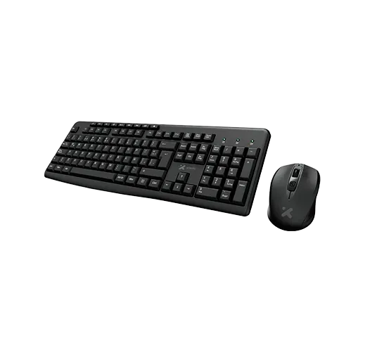 Kit de Teclado y Mouse Inalámbrico Xtech, USB 2.4GHz, Teclas Multimedia, Mouse 4 Teclas, Español  1