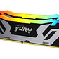 Memoria RAM DDR5 48GB (2x24GB) 8400MT/s CL40 DIMM Kingston Renegade Silver/Black RGB CUDIMM XMP - Miniatura 1