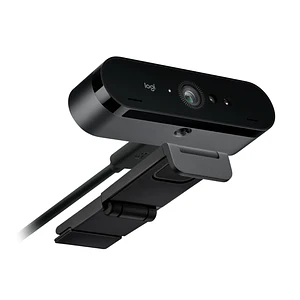 Webcam USB Negra Ultra HD para Videoconferencias Profesionales Logitech BRIO 4K