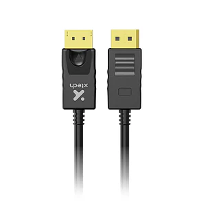 Cable DisplayPort (M) a DisplayPort (M) Xtech, DP 1.2, 32 AWG, 4K 60Hz, 1.8 Metros, Negro