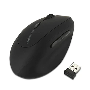 Mouse Ergonómico para Zurdos Kensington Pro Fit Ergo, Wireless 2.4GHz, Bluetooth, Negro