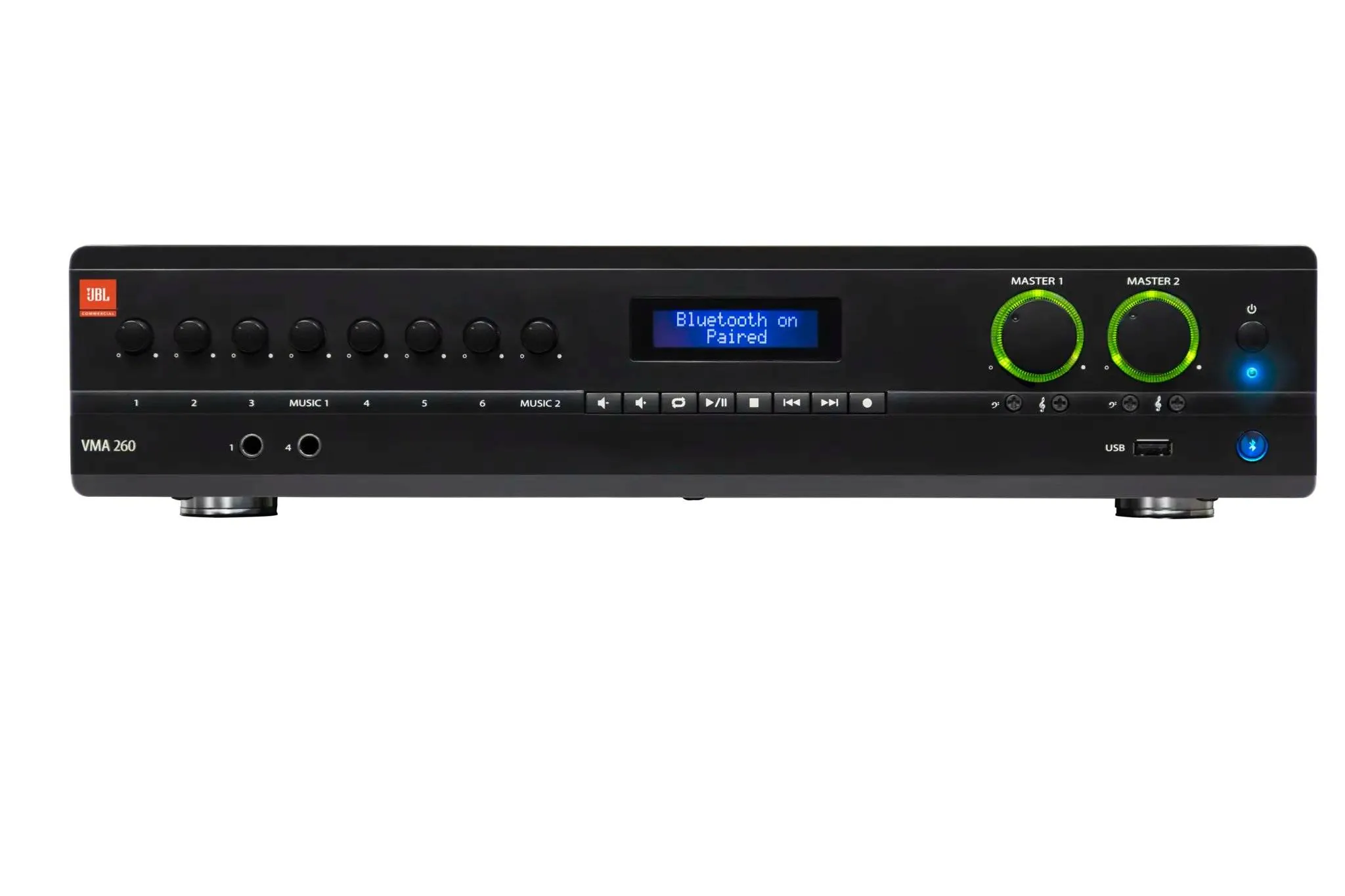 Mezclador Amplificador JBL Pro VMA 260 8 Entradas 60W 70V/100V 1
