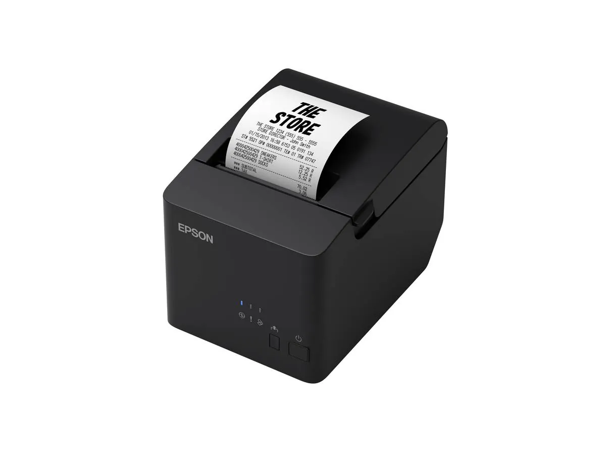 Impresora Térmica de Recibos Epson TM-T20IV-L USB + Serial 250 mm/s con Cortador Automático para POS 1