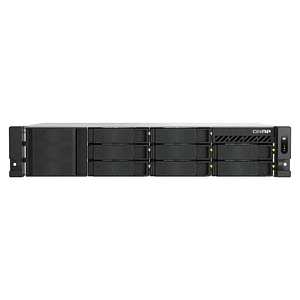 NSA QNAP TS-855eU-RP-8G, Intel Atom C5125 8 núcleos, RAM 8GB, 2U 8 bahías con doble 2.5GbE