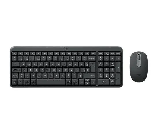 Kit Teclado y mouse Logitech MK250, 1000 DPI, Bluetooh low energy, Inalambrico, Grafito 1