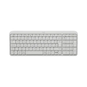 Teclado Inalámbrico Logitech K250, Bluetooth, Numérico, Pilas, Blanco crudo