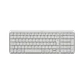 Teclado Inalámbrico Logitech K250, Bluetooth, Numérico, Pilas, Blanco crudo - Miniatura 1