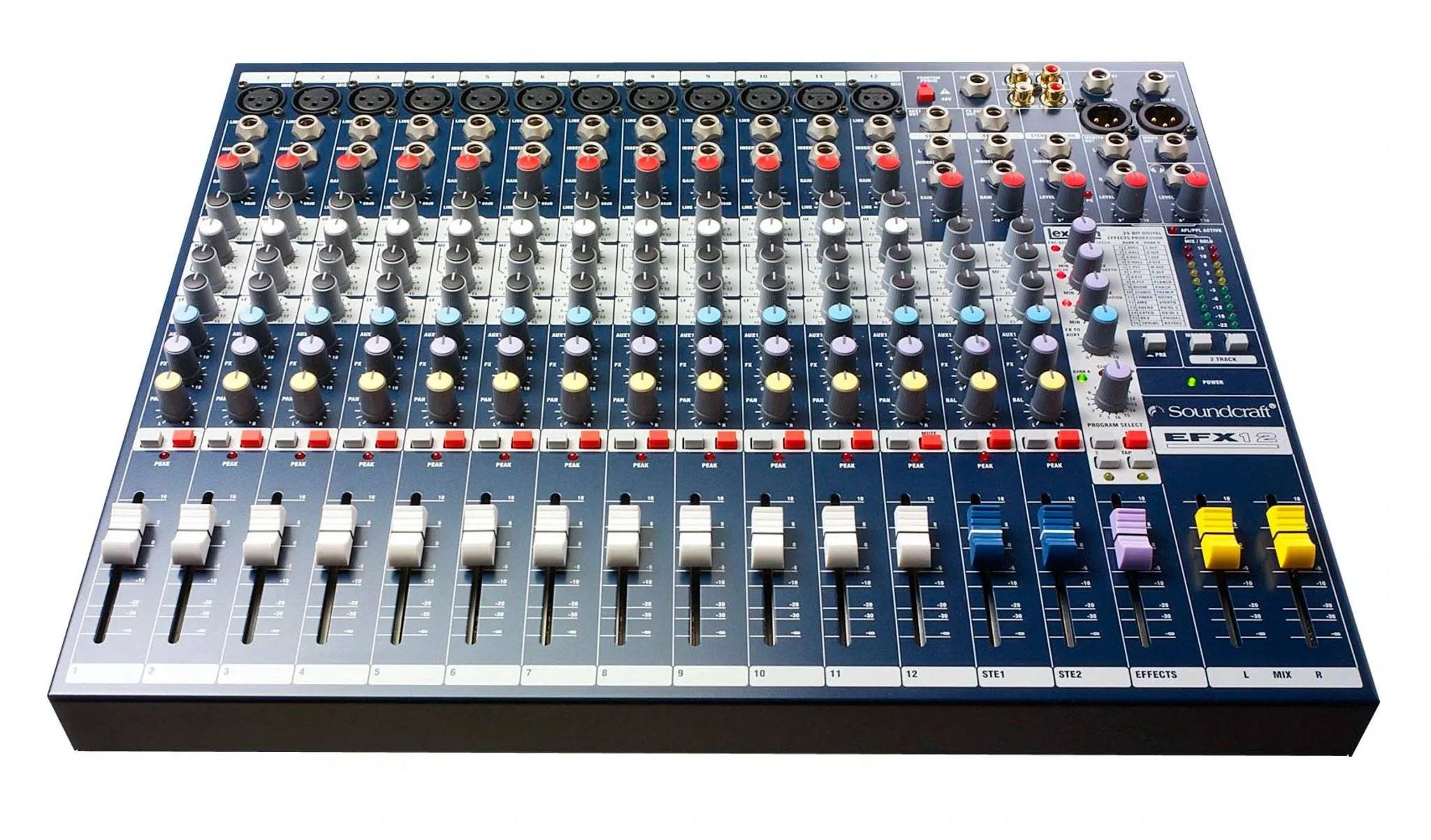 Mezclador Soundcraft EFX12 12 Canales con Efectos Lexicon 24?bit 1