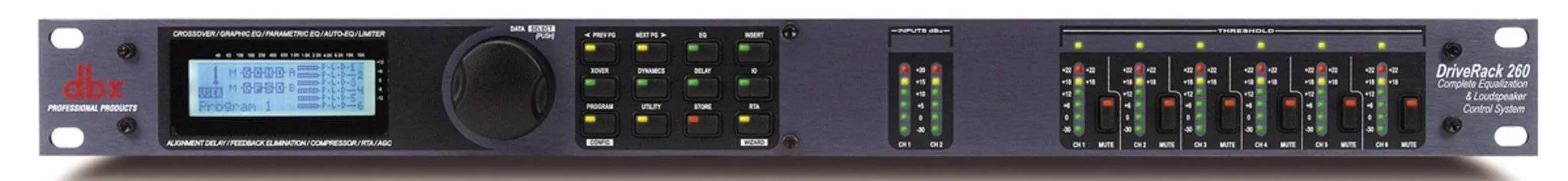 Procesador de Audio DBX DriveRack 260 2x6 DSP EQ Crossover Compresor AFS 1