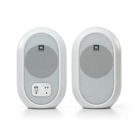 Monitor Activo JBL 104-BT 4.5 Pulgadas Coaxial con Bluetooth 60W Estudio Blanco 1