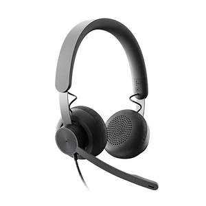 Audífonos con Micrófono Logitech Zone, Cancelación de Ruido, USB-C, para Microsoft Teams, Negro