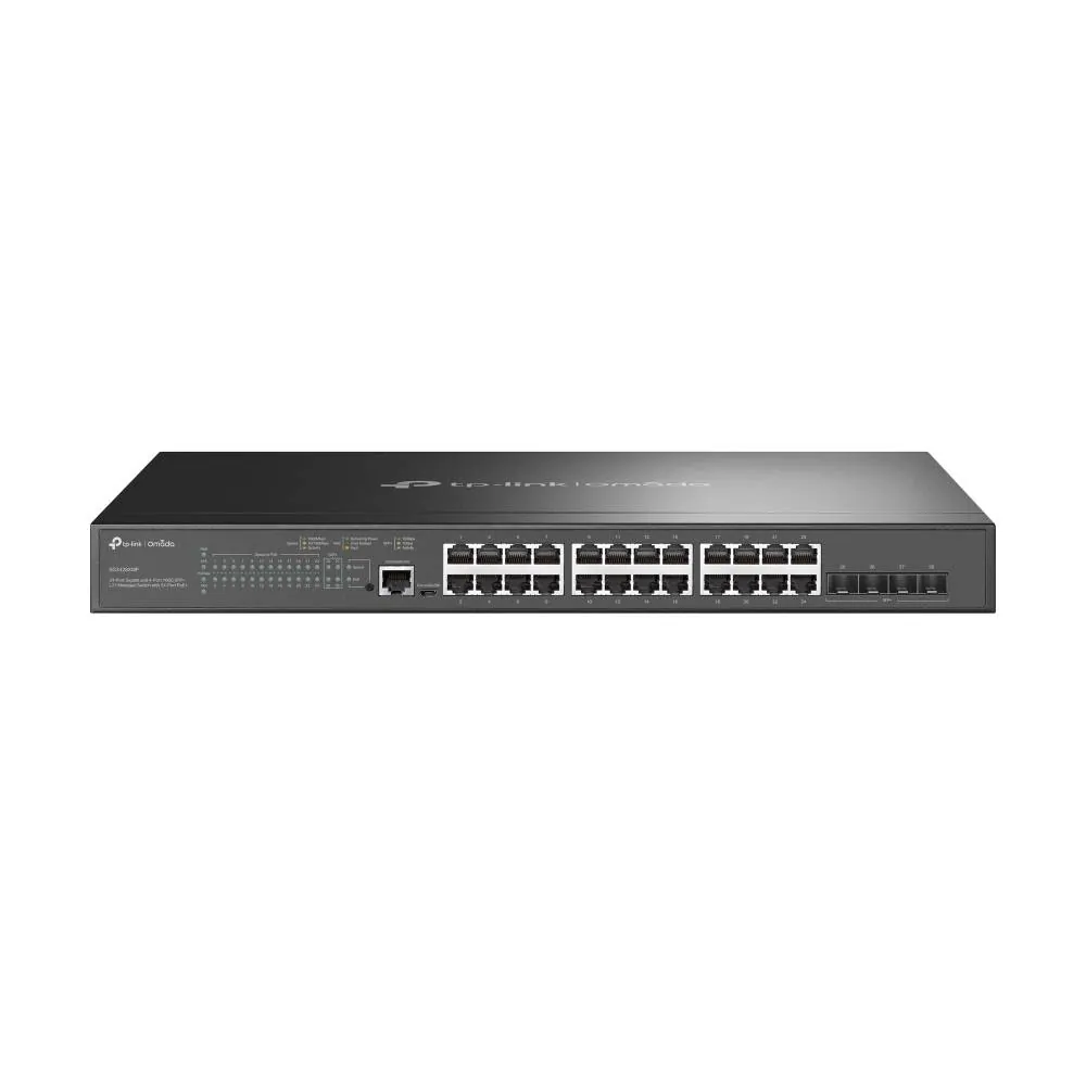 TP-Link - Omada 24-Port PoE+ Gigabit L2+ 1