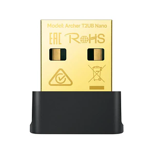 Adaptador de red USB AC600 Nano Wi-Fi Bluetooth 4.2 TP-Link Archer T2UB Nano, Doble banda