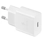 Cargador Original Samsung EP-T1510XWEGCH 15W - USB-C, carga rapida, blanco, compacto - Miniatura 1
