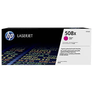 Cartucho de Tóner Original HP 508X, Magenta, Alto Rendimiento LaserJet, Rendimiento: 12500 páginas