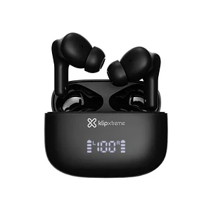 Audífonos Inalámbricos Klip Xtreme EdgeBuds Ultra, True Wireless, ANC, Bluetooth 5.4, IPX4, Black