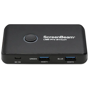 Interruptor para compartir periférico USB 4x ScreenBeam USB Pro Switch, SuperSpeed USB 3.0 