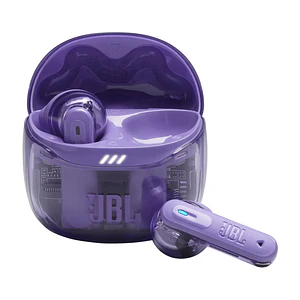 Auriculares JBL Tune Flex 2 TWS con carcasa Ghost – sonido distintivo y diseño vibrante (Morado)
