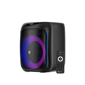 Parlante portátil Bluetooth, 1800W PMPO, 7h batería, luces LED, Klip Xtreme KLS-655