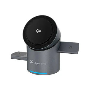 Base cargadora Klip Xtreme 15W – USB-C, carga inalámbrica rápida para celulares