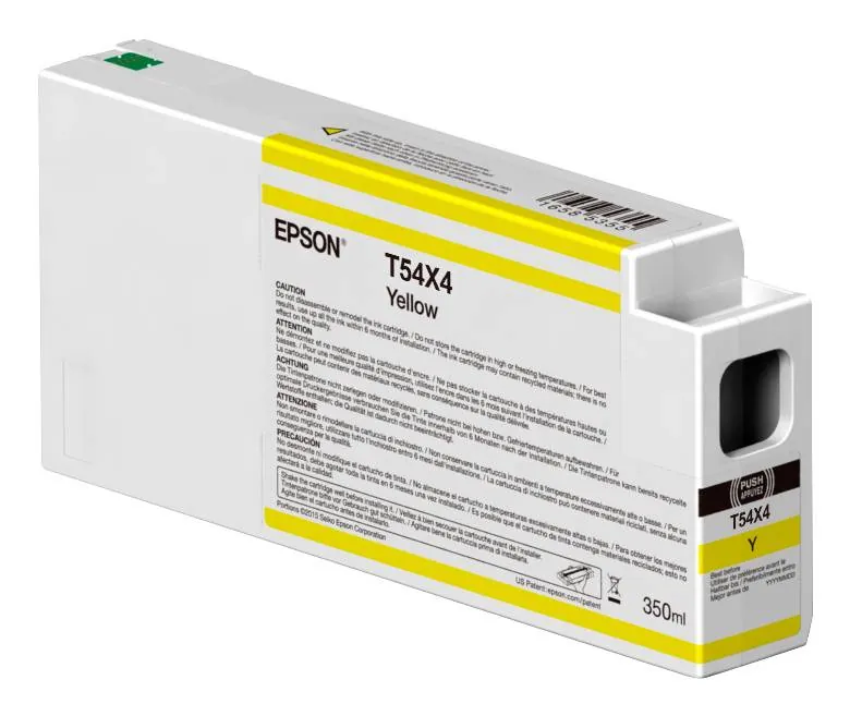 Cartucho de Tinta Original Epson UltraChrome HD / HDX T54X (350 ML) Amarillo T54X400 1