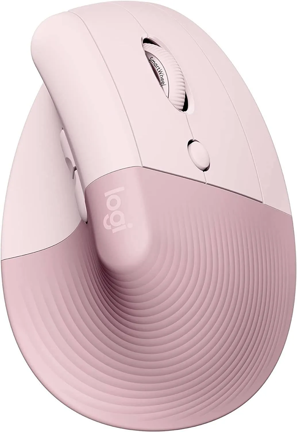 Mouse Ergonómico Logitech Lift, 6 Botones, 4000DPI, Bluetooth, Dark Rose 1