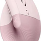 Mouse Ergonómico Logitech Lift, 6 Botones, 4000DPI, Bluetooth, Dark Rose - Miniatura 1