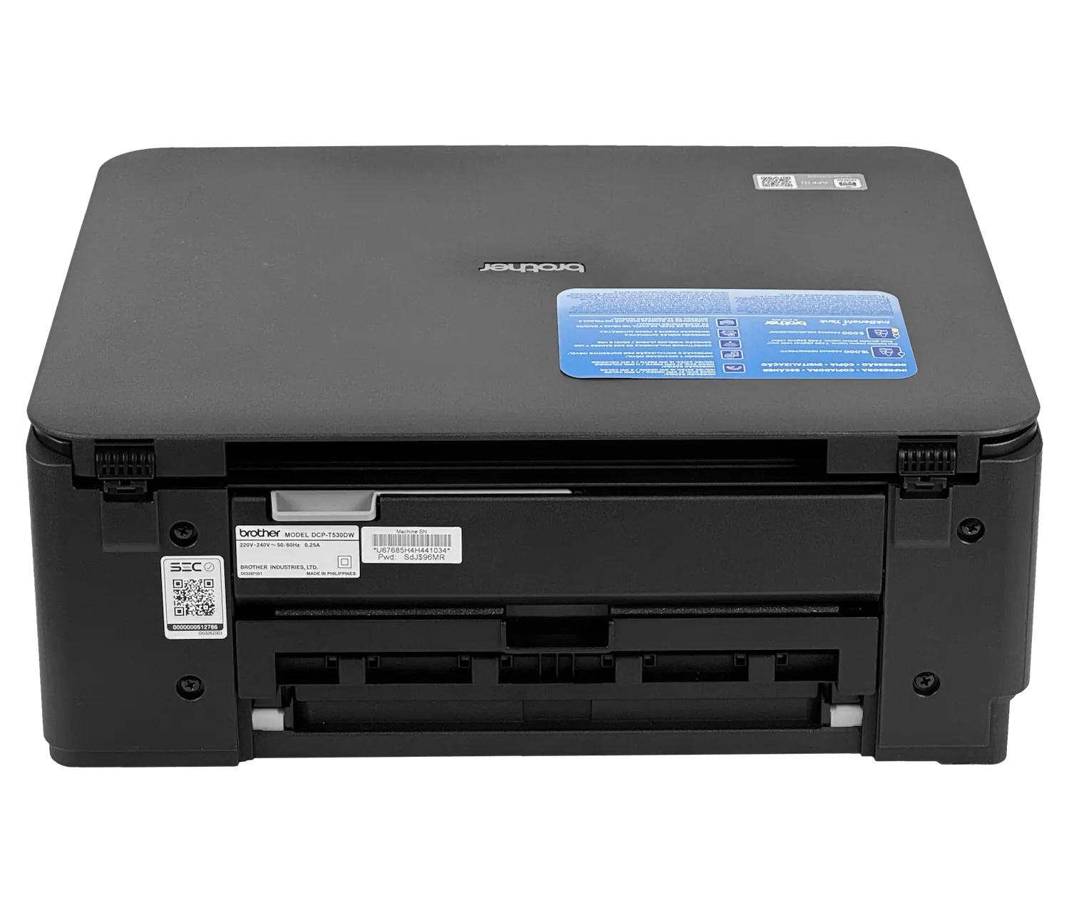Impresora Multifuncional Brother DCP-T530DW, Duplex, USB, WiFi, Hasta 27 ppm 1