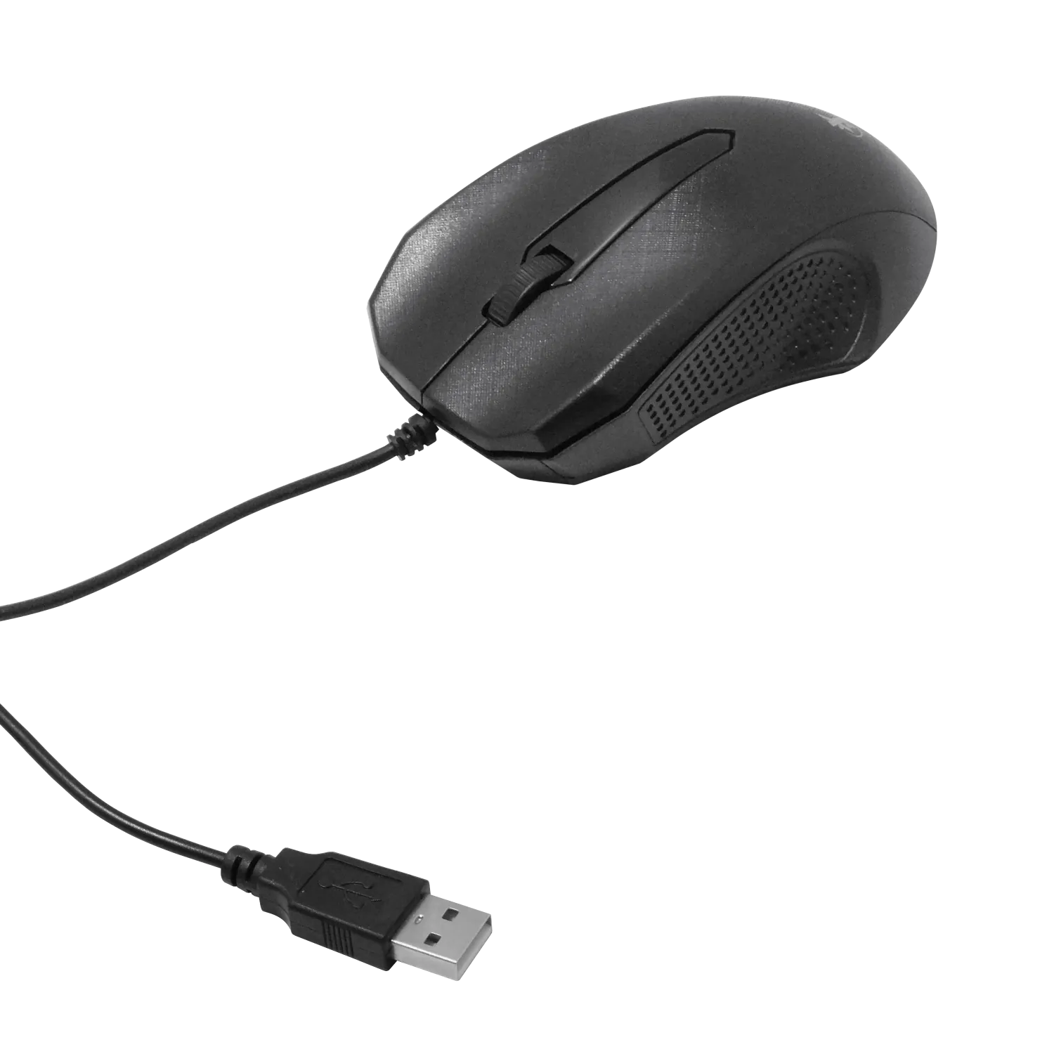 Mouse USB-AM Cableado-125cm Negro Raton Optico 1
