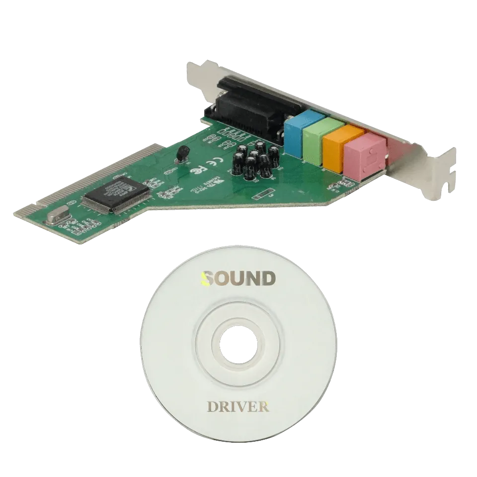 Tarjeta de Sonido PCI 4.1 c/ DB15 y 3.5mm - Chip 8738 1