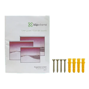 KLIPX Telon Mural 2,4mt x 1,8mt 4:3 blanco 240x180cm KPS-304