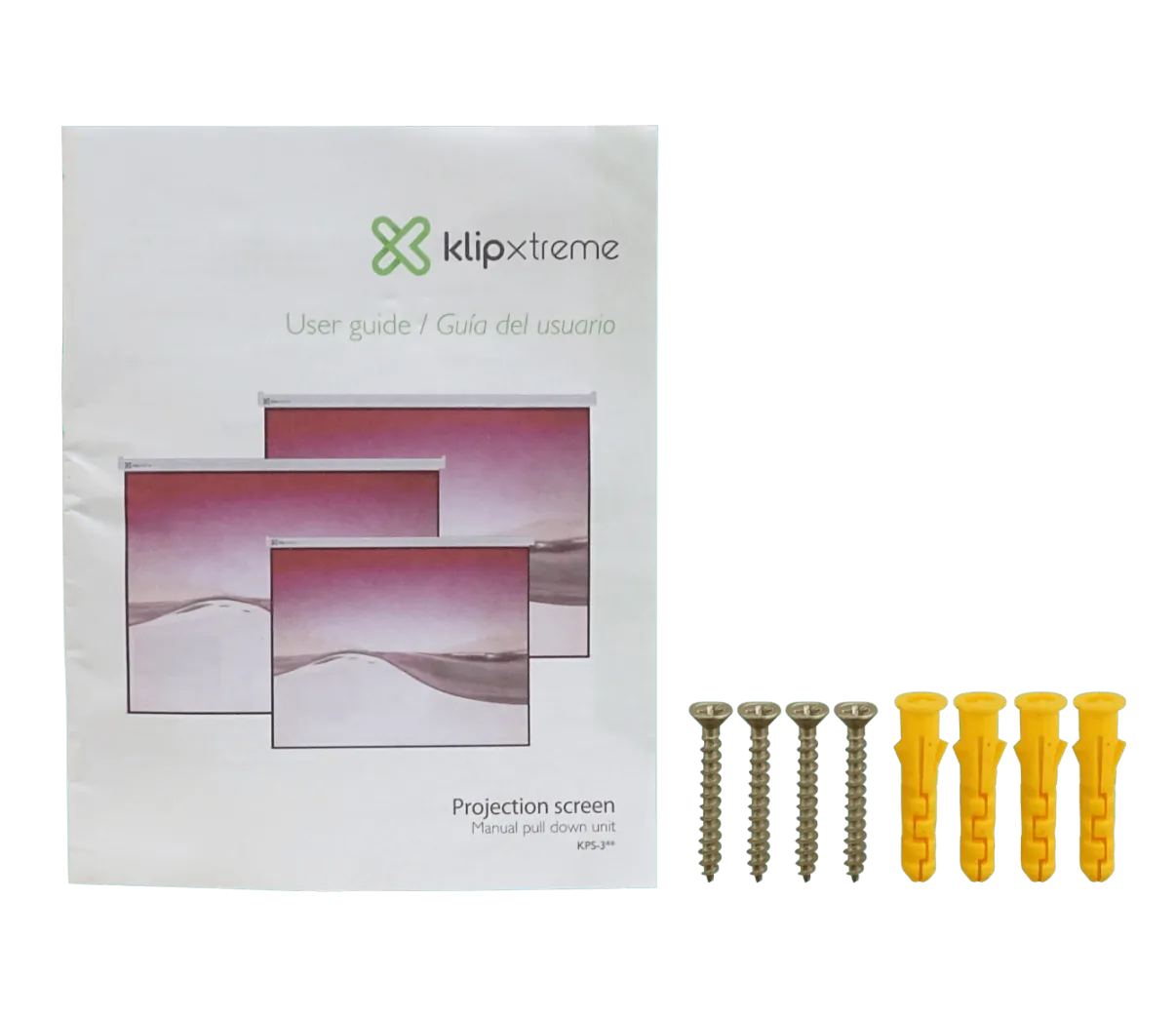 KLIPX Telon Mural 2,4mt x 1,8mt 4:3 blanco 240x180cm KPS-304 1