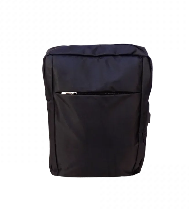 Mochila Notebook 16” 33x45cm Negra con Puerto USB-A 1