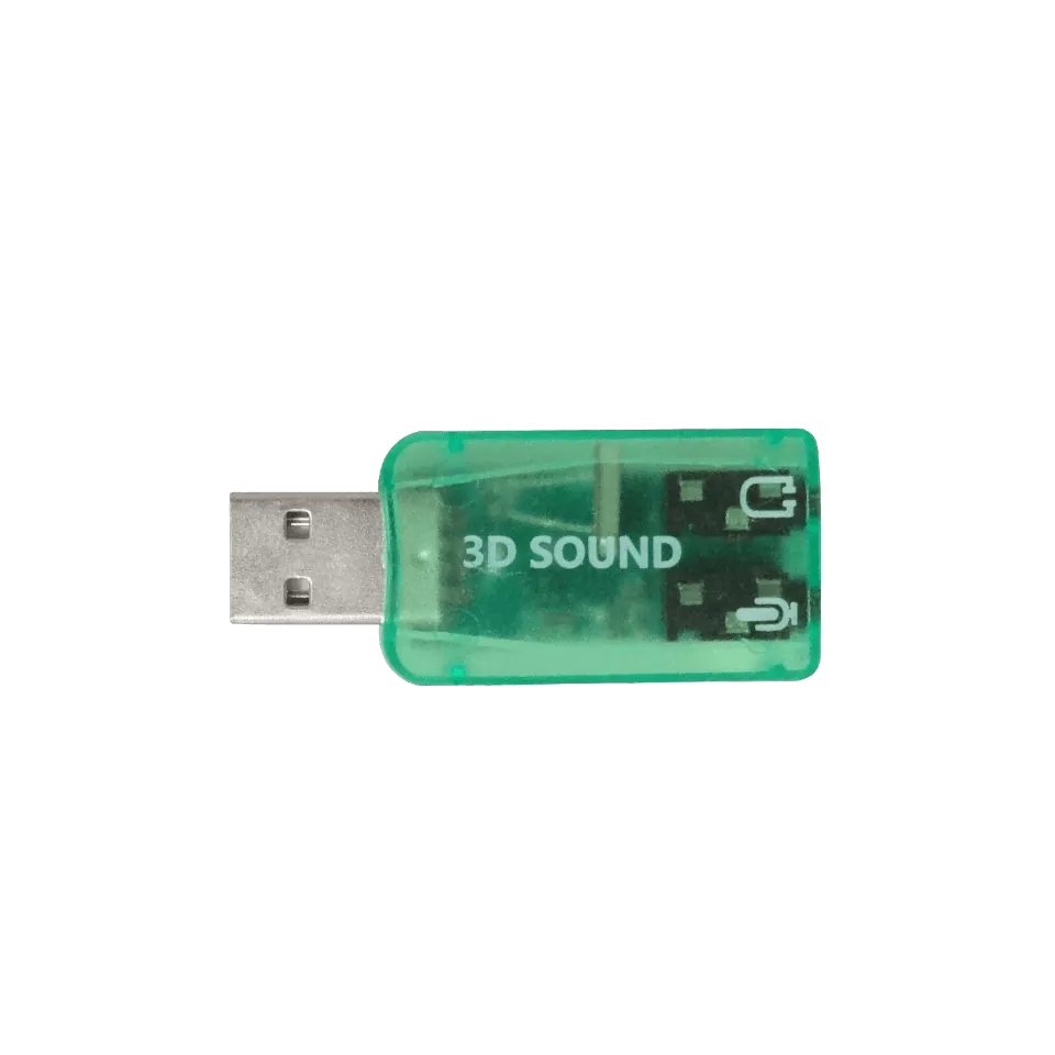 Adaptador Sonido USB-AM 2-3,5mm-H 1-in 1-out Audio 1