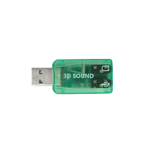 Adaptador Sonido USB-AM 2-3,5mm-H 1-in 1-out Audio